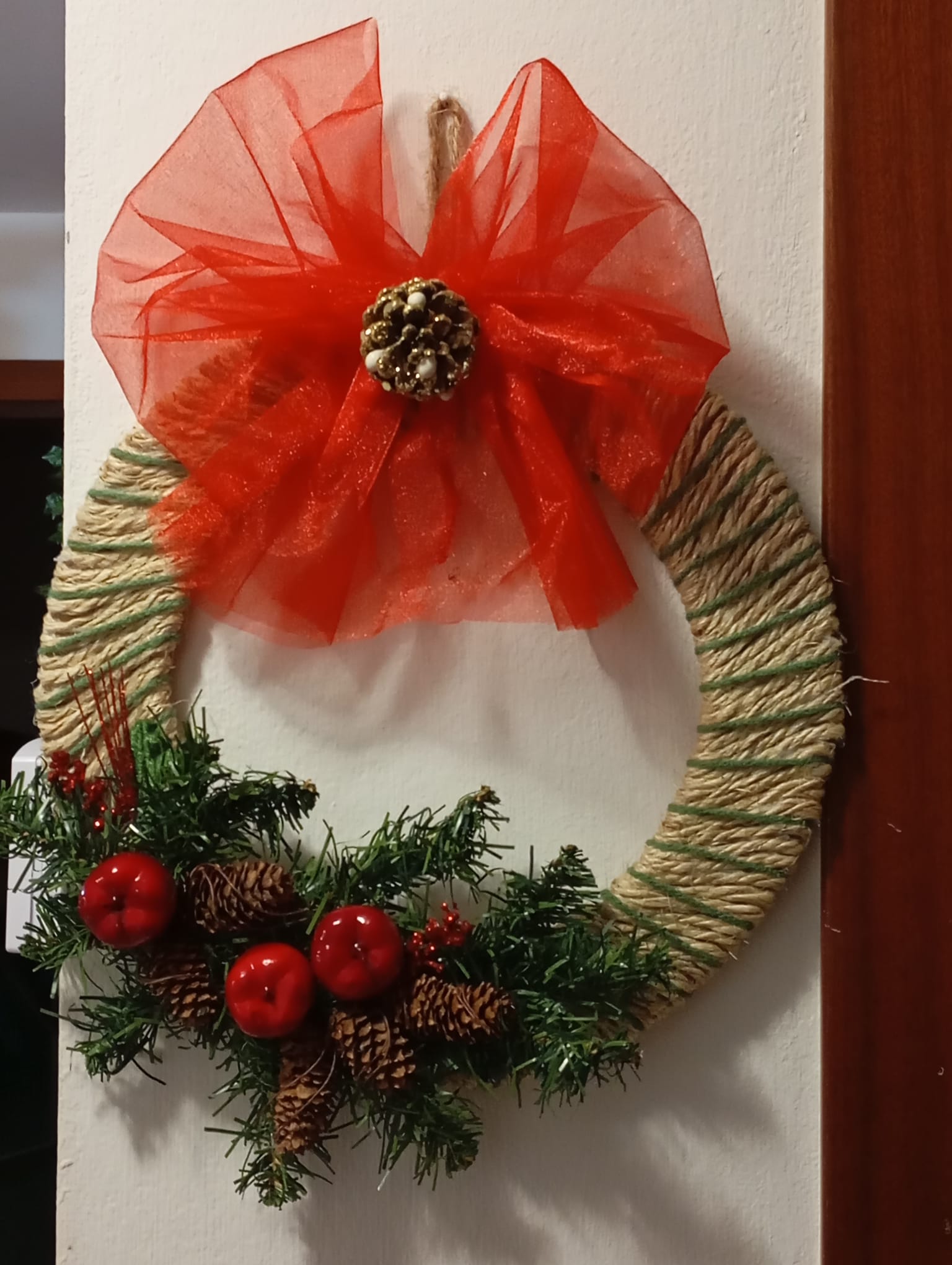 Ghirlanda Fiocco Rosso