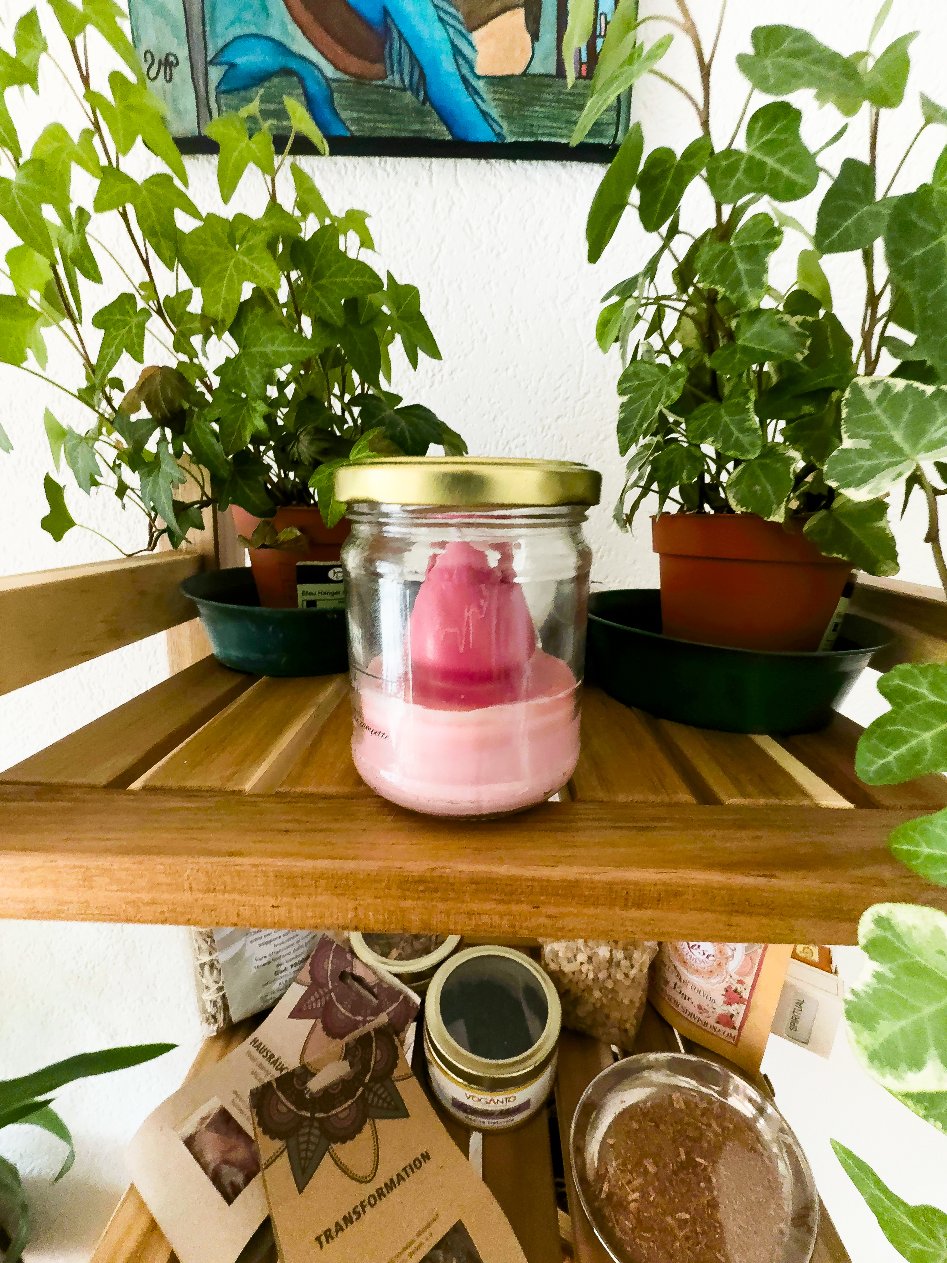Candela Rosa In Vetro