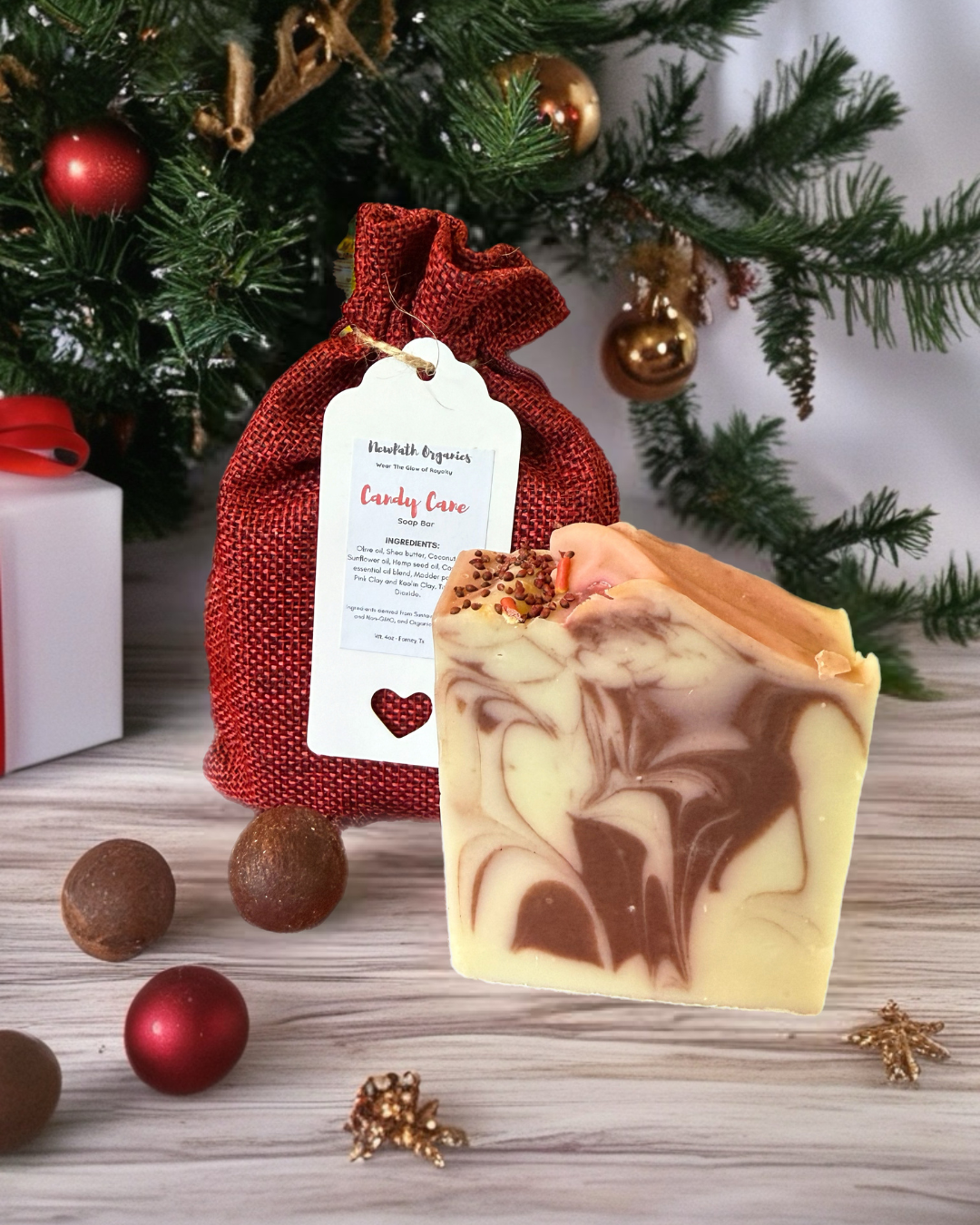 Candy Cane Handmade Soap