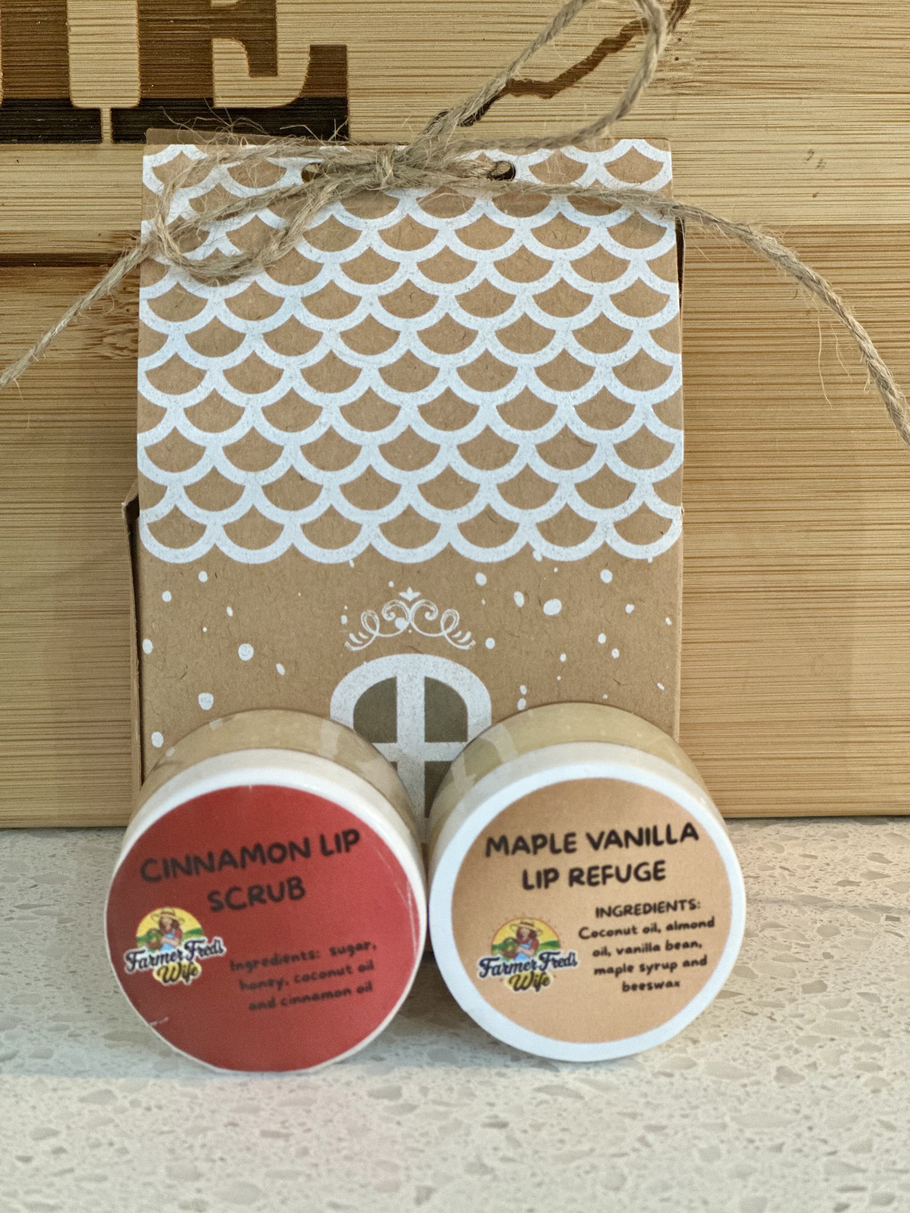 Cinnamon Lip Scrub & Maple Vanilla Lip Refuge Set