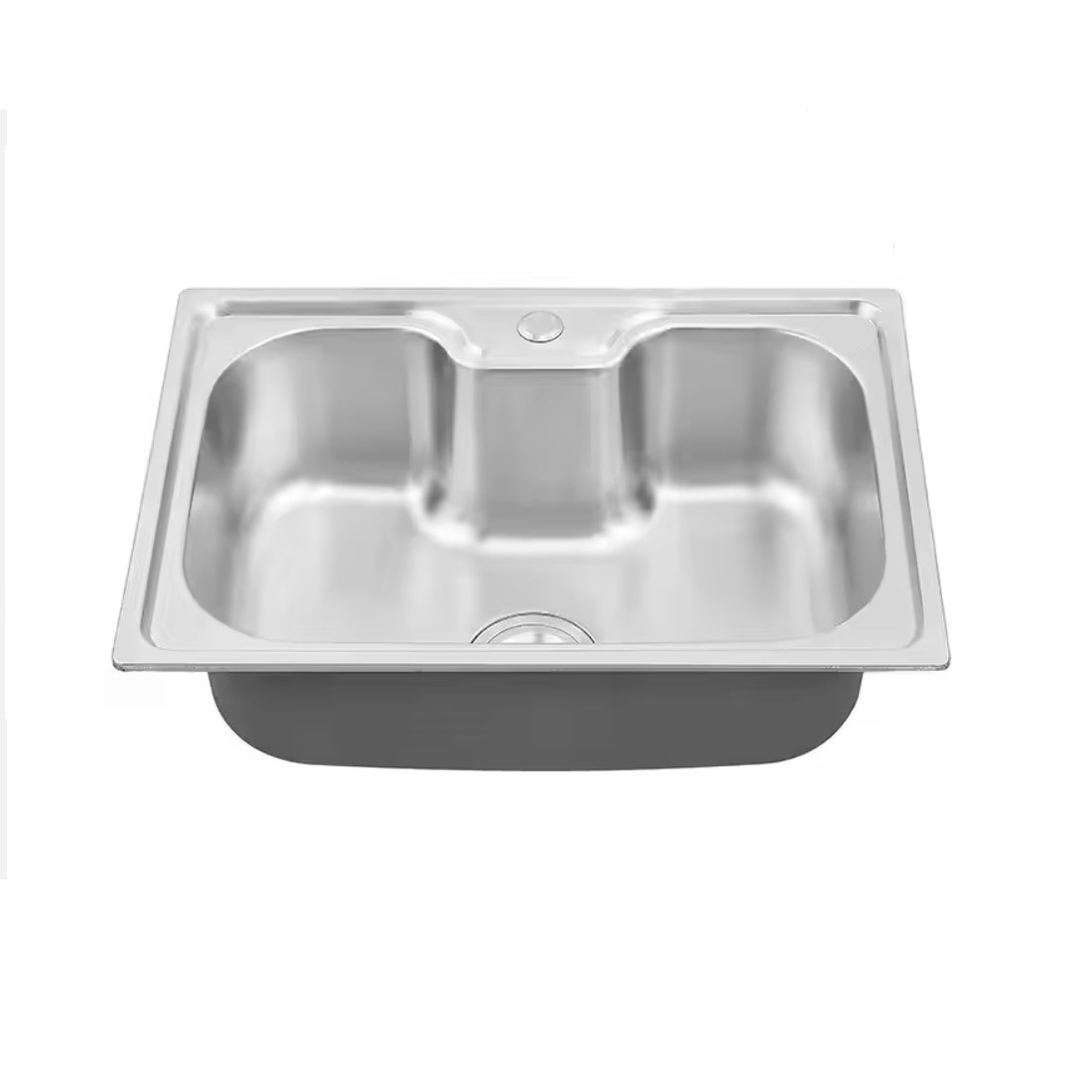 LAVAPLATOS EMPOTRADO ESTILO RIÑON 60X42X20CM + KIT DESAGUE