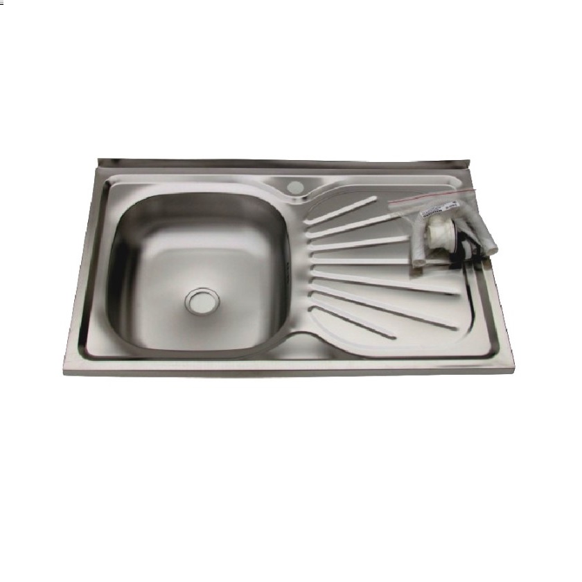 LAVAPLATOS SOBRECUBIERTA 80X50Cm + DESAGUE