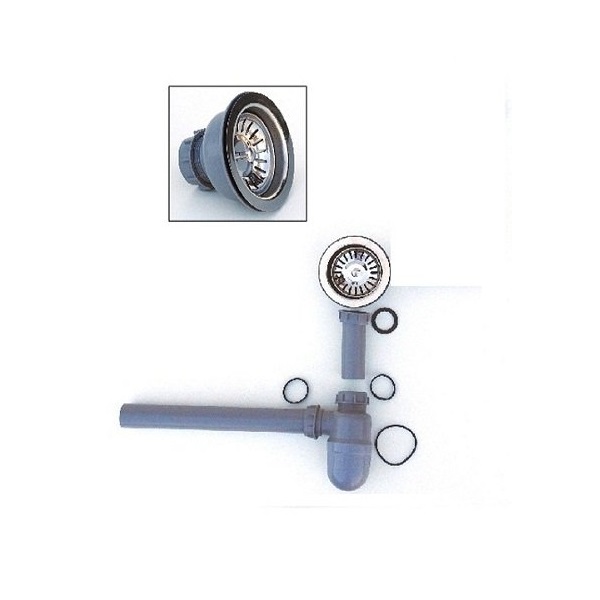 LAVADERO PARA ROPA 55X45X22CM + KIT DESAGUE