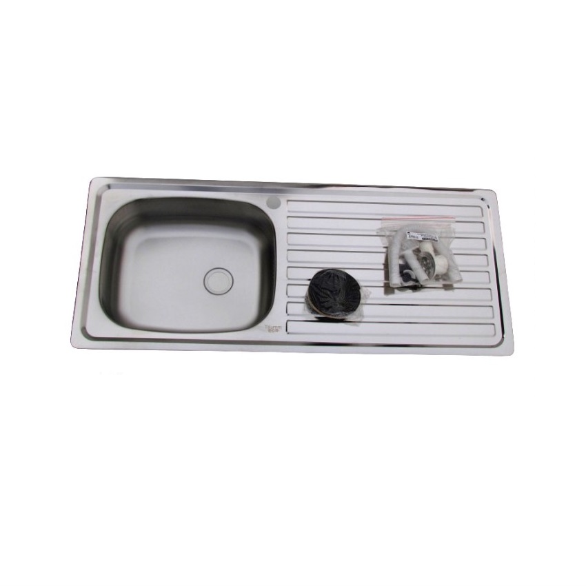 LAVAPLATOS EMPOTRADO 100X43X14CM + DESAGUE