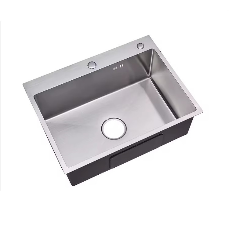 LAVAPLATOS EMPOTRADO DELUXE GRIS 60x45x22CM + KIT DE DESAGUE