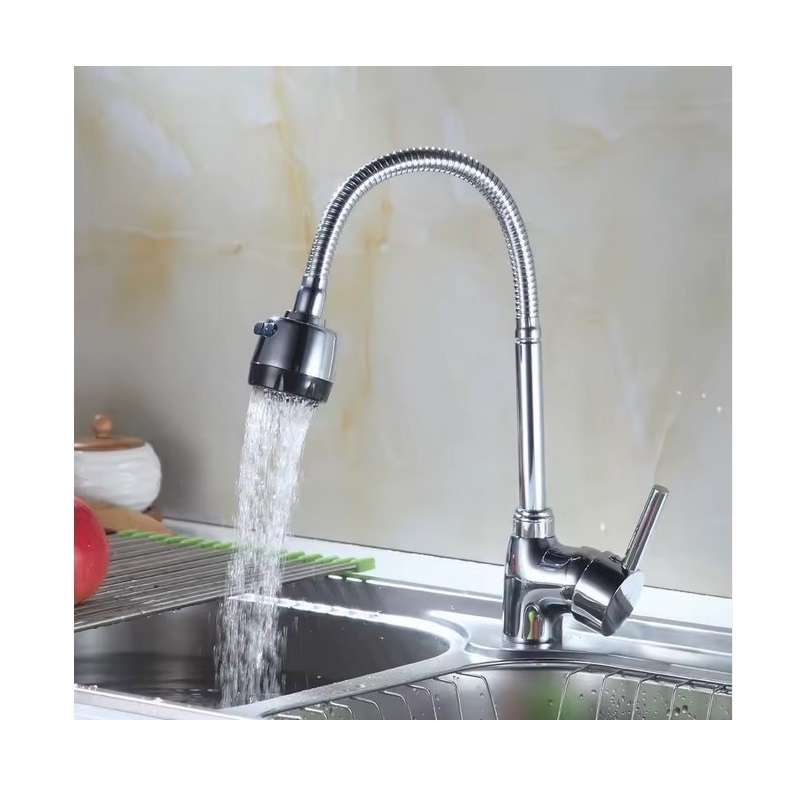 LLAVE MONOMANDO LAVAPLATOS ARTICULADA ECONOMICA (Incluye Flexibles)