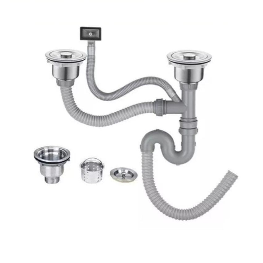 LAVAPLATOS EMPOTRADO DELUXE 81X43X20CM + KIT DE DESAGUE