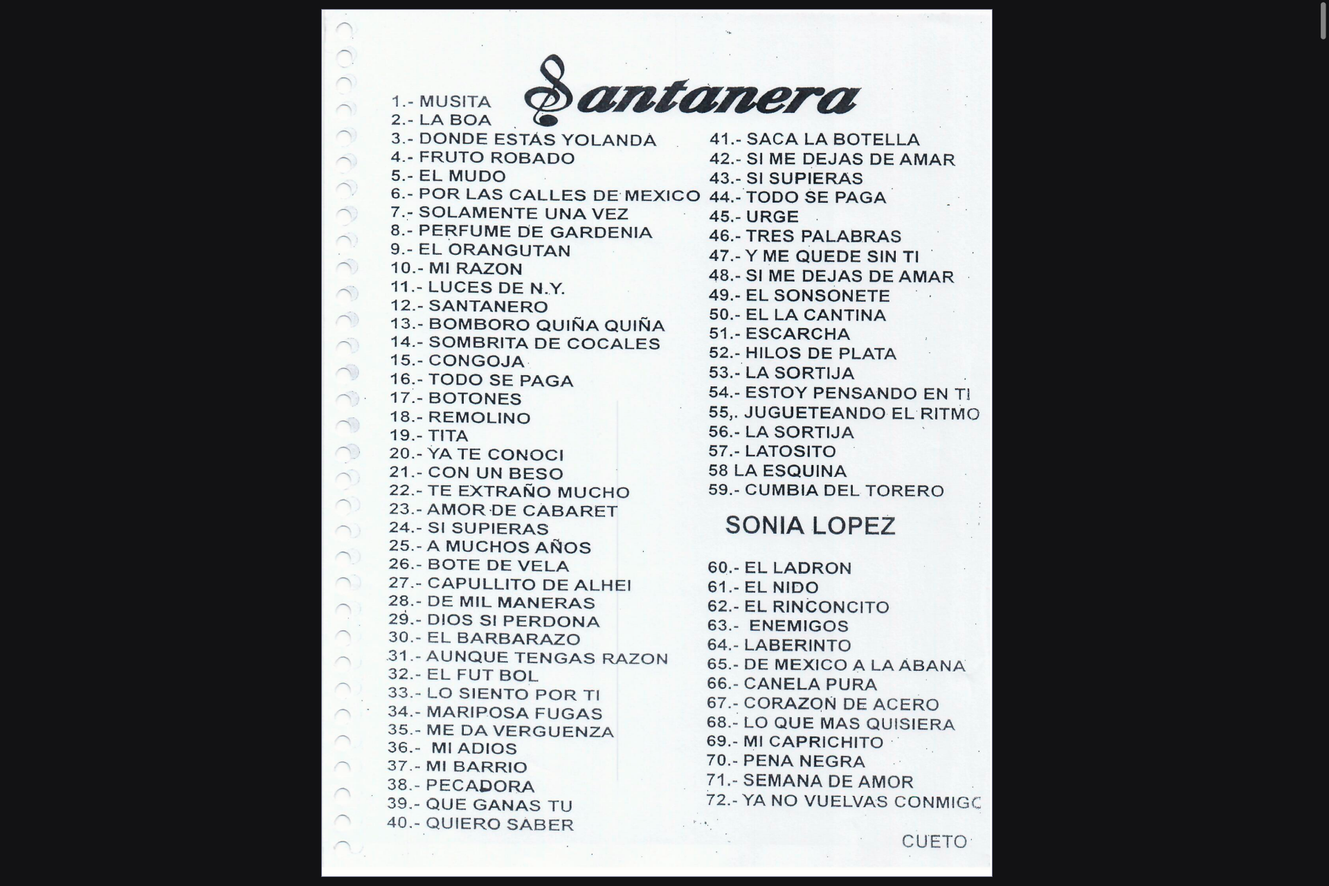 Sonora Santanera Paquete 72 canciones 