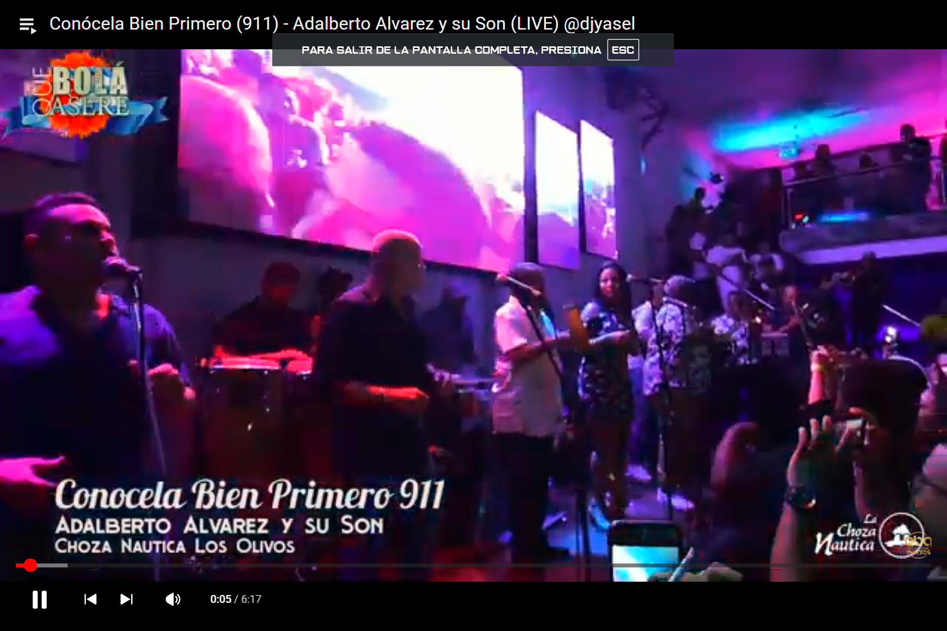 Adalberto Alvarez Conócela bien primero LlamasLlama Al 911 