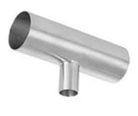Tee Reducida Sanitaria Soldable, Pulido int/ext 320/180 Grit, AISI316L	 	 	