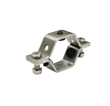 Abrazadera de Soporte Hexagonal para Tuberia S/Vastago con Inserto de Hule	 	 		 	