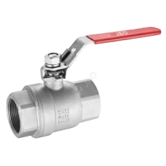 Válvula bola 2 piezas, roscada NPT de 1000 WOG con sello PTFE (Teflón) AISI304 y AISI316 	 	