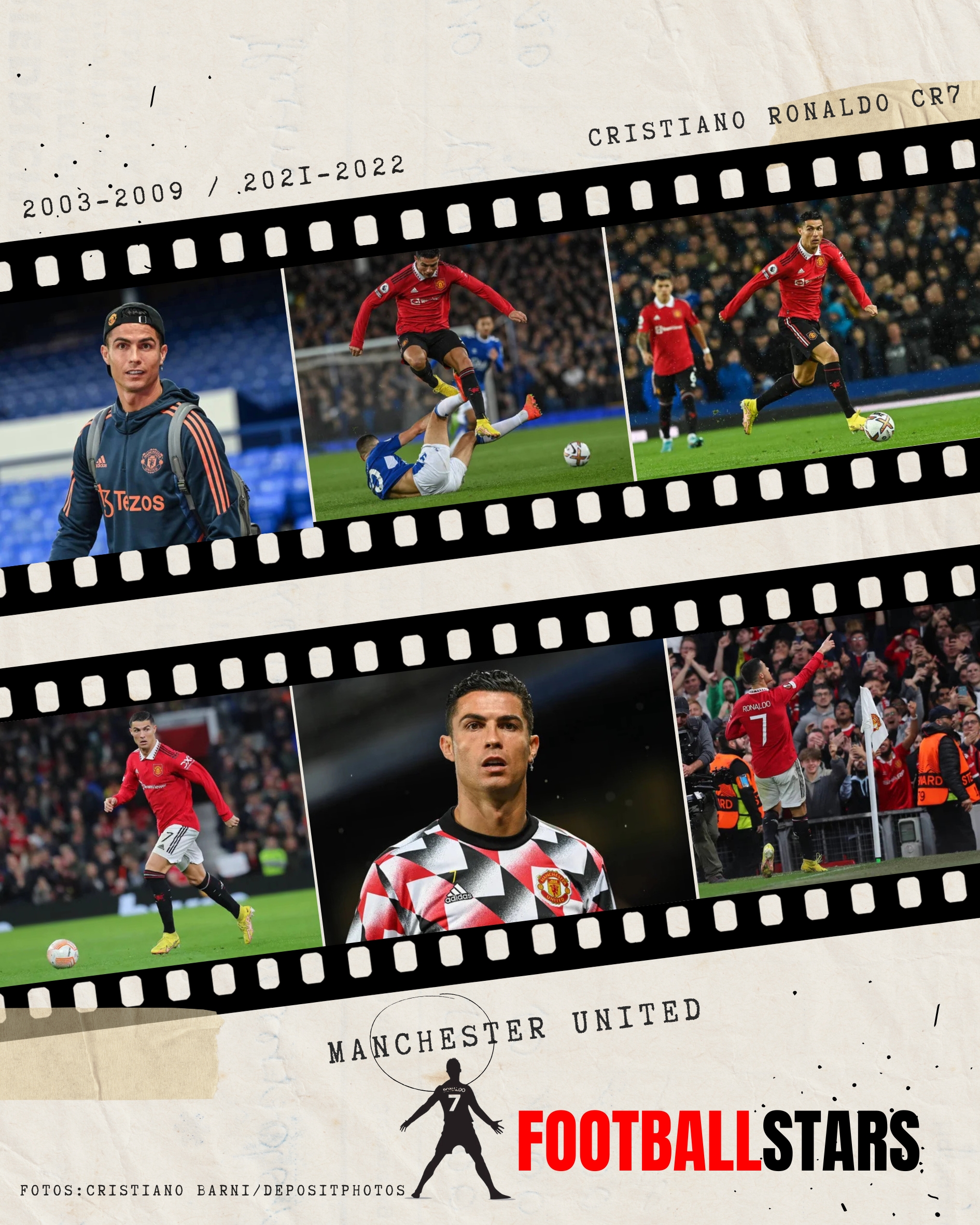 Coleccionable FOOTBALLSTARS CR7 Manchester United