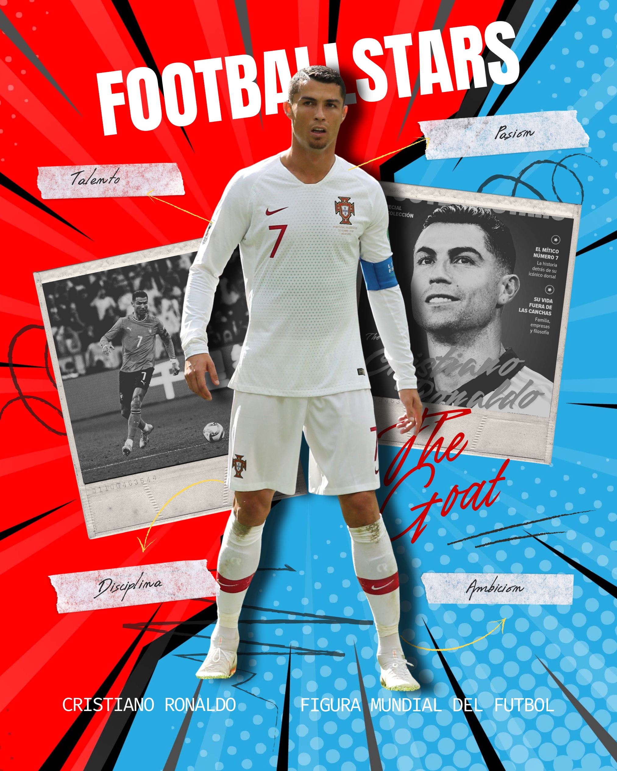 Coleccionable FOOTBALLSTARS CR7 Características