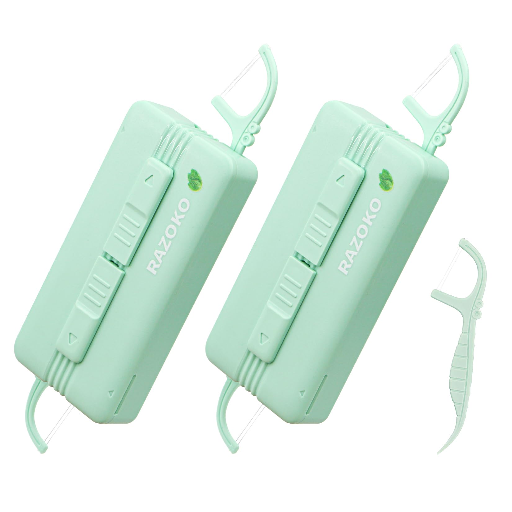 Dental Floss Picks Extra Strong Flosser Pick Toothpicks Fresh Mint (10 Count (Pack of 2))