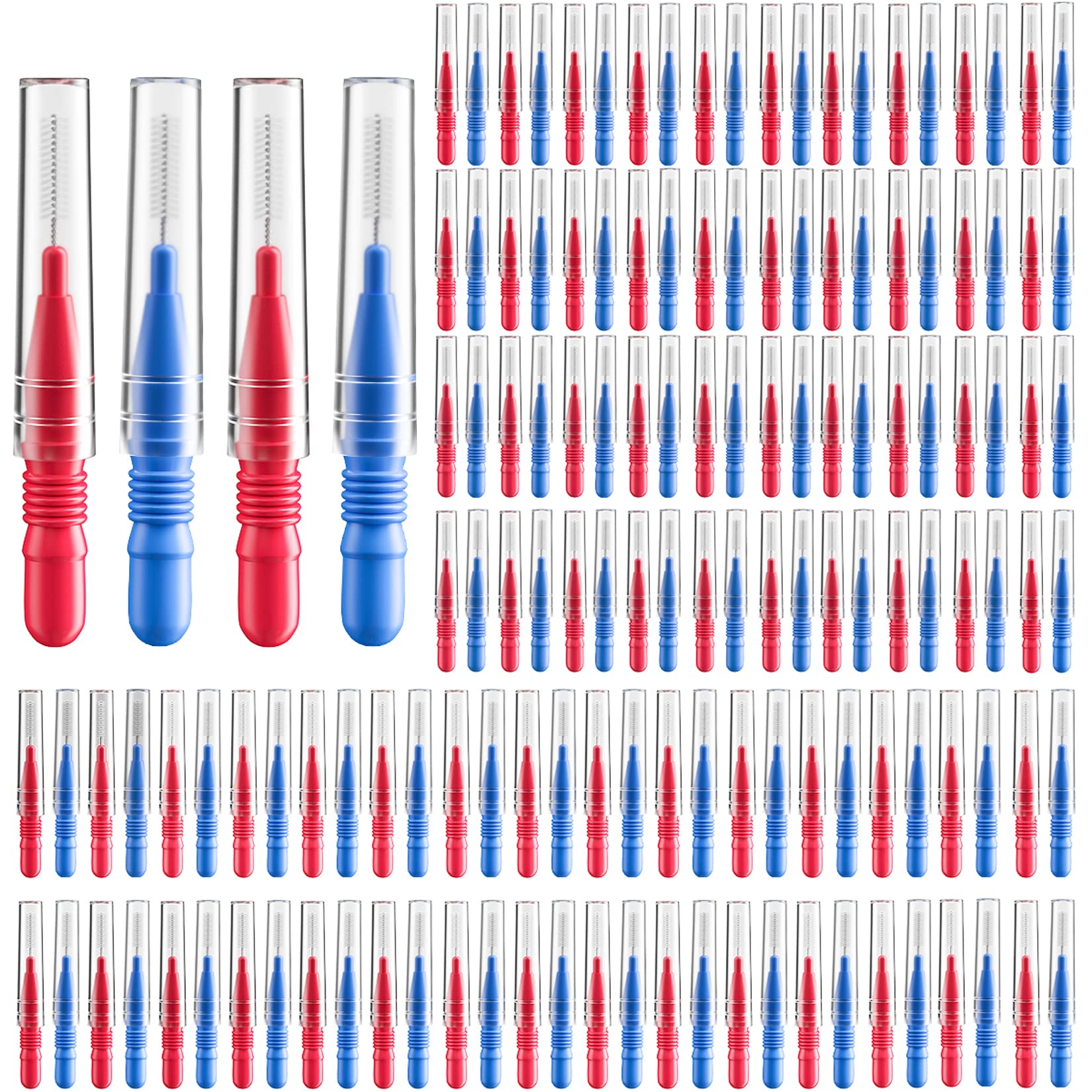 RAZOKO Interdental Brush, Flossing Head,Easy Use Tooth Cleaning Tool 176 Count (2.5mm/3mm)