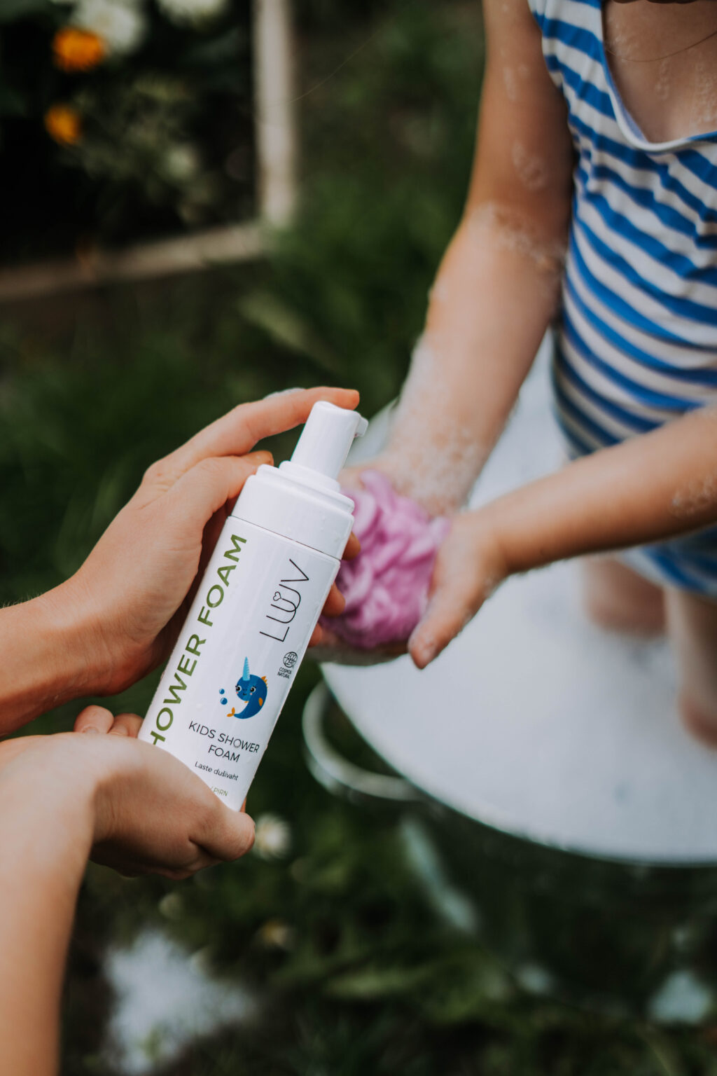 Espuma de ducha para niños