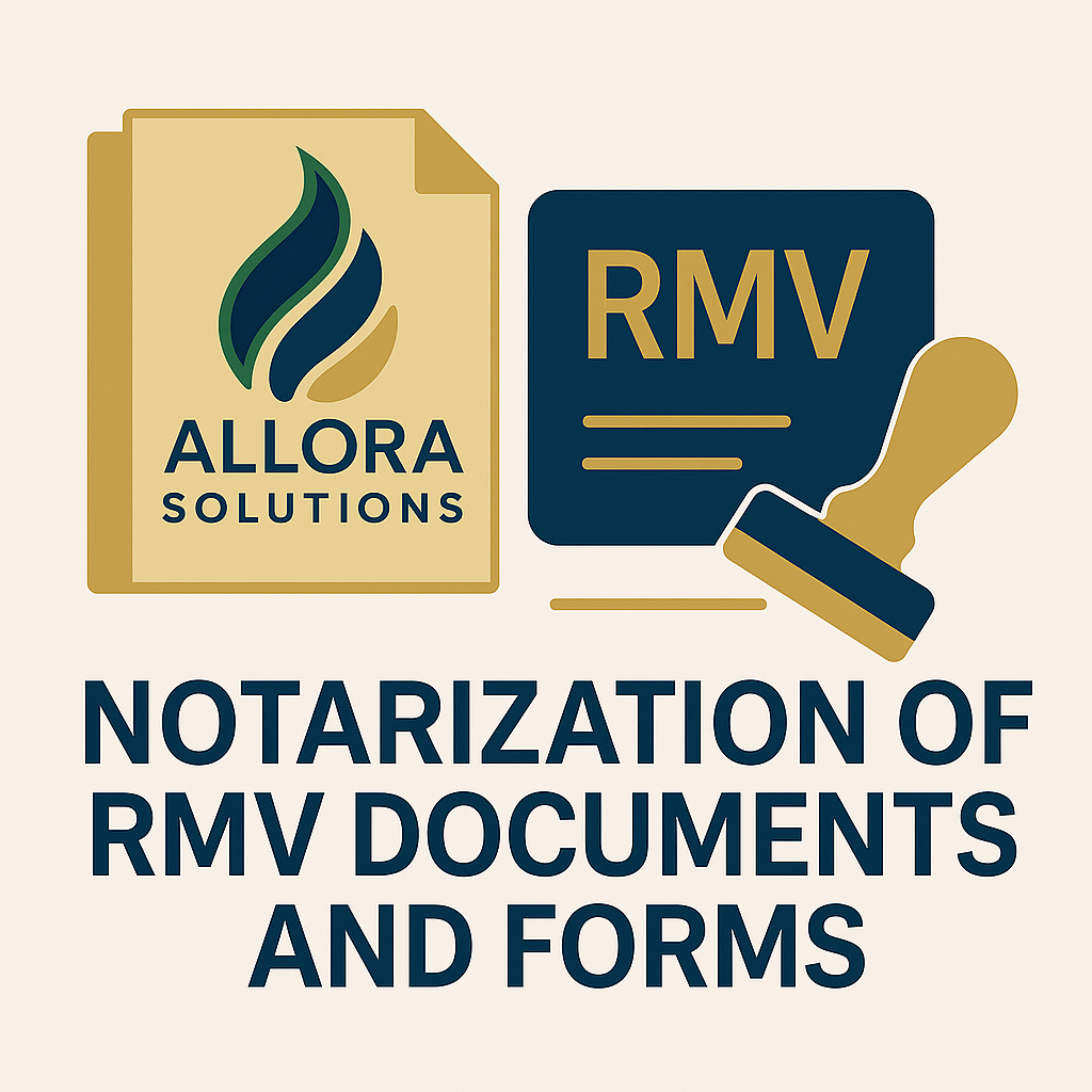 Notarization of RMV Documents and Forms