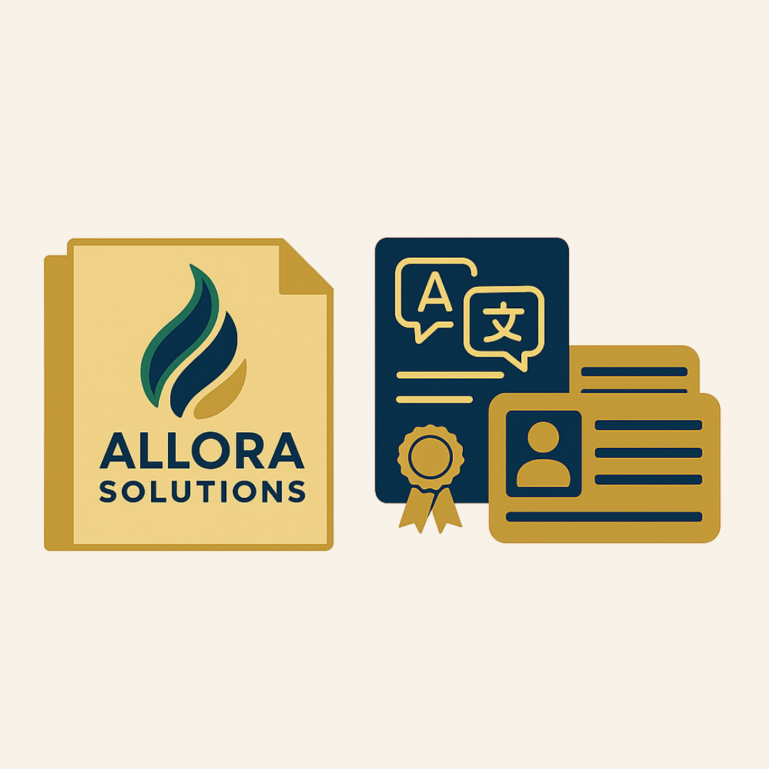 Simple Translation (certificates, letters, declarations – up to 1 page)