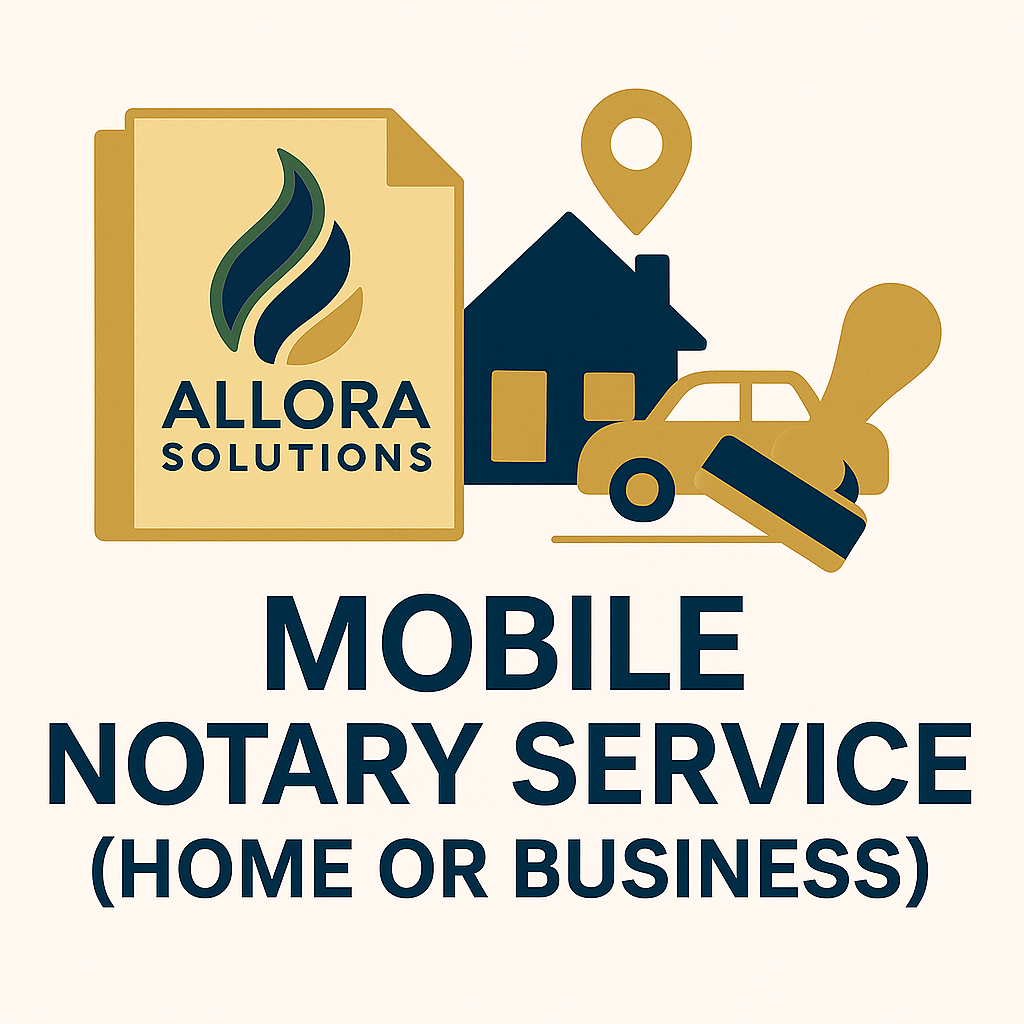 Mobile Notary Service (Home or Business)