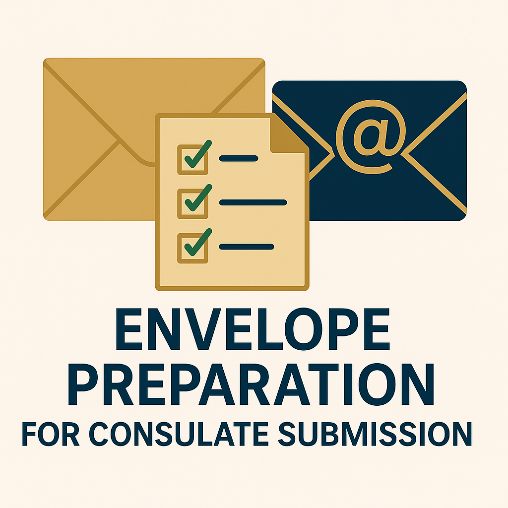 Envelope Preparation for Consulate Submission