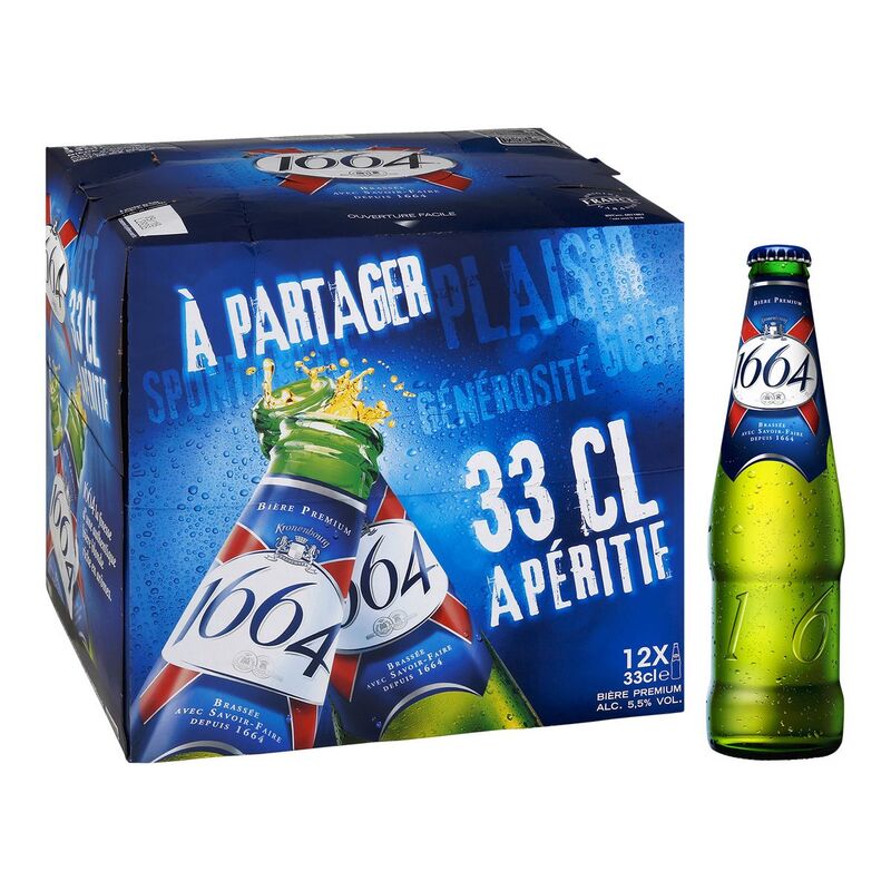 Bière 1664 – Pack de 12 bouteilles 33 cl