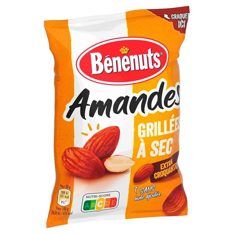 Amandes grillées à sec Bénénuts