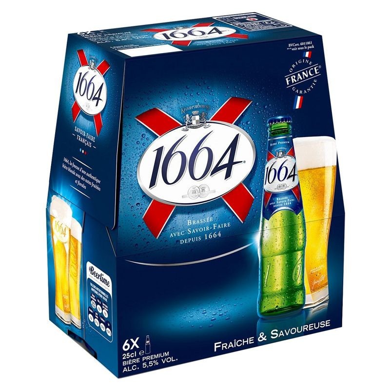 Bière 1664 – Pack de 6 bouteilles 25 cl