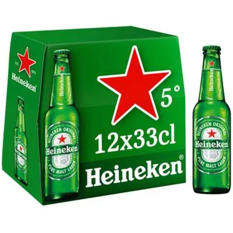 Pack de bières Heineken 12x33cl