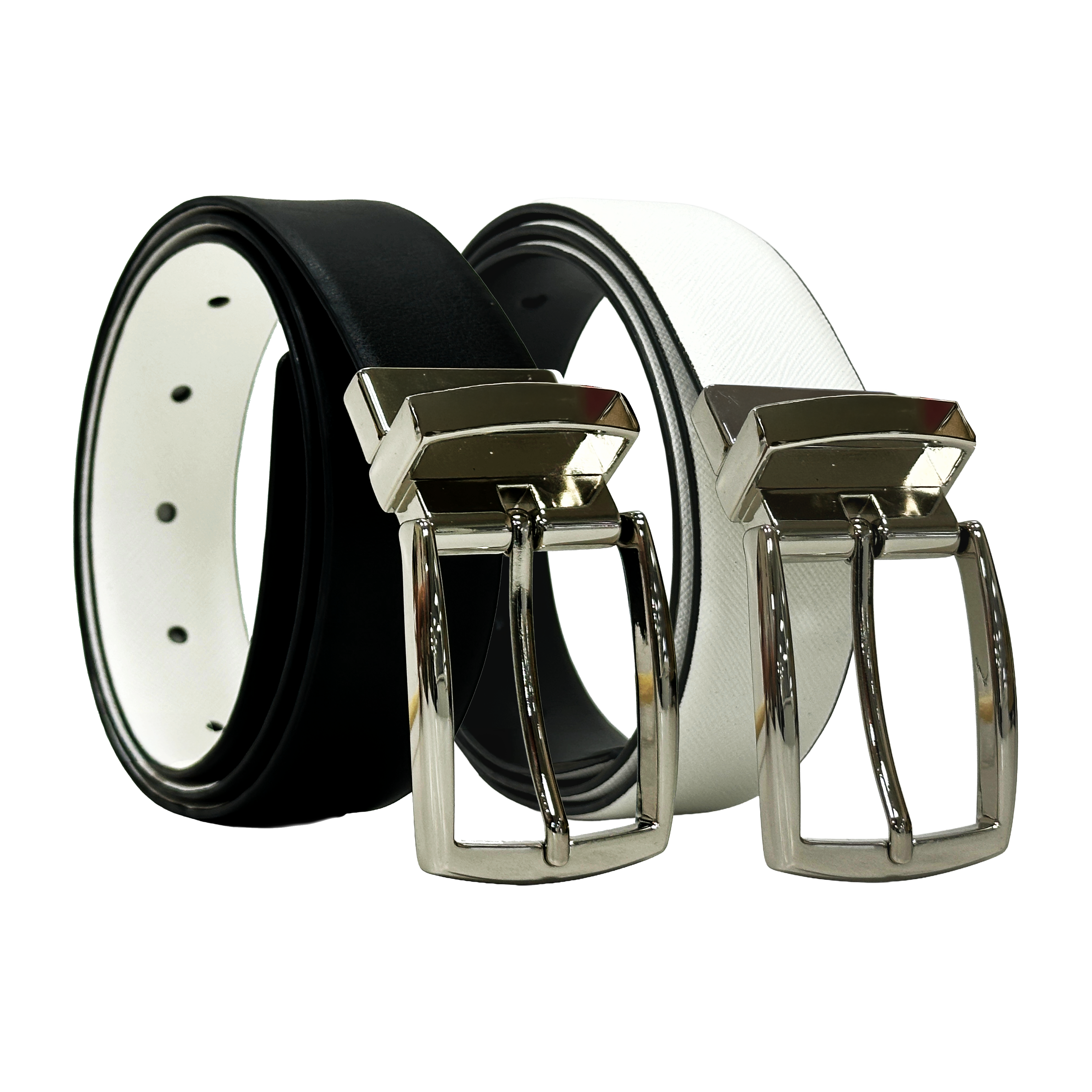 Reversible Genuine Leather Belts for Women with Nickel Metal Buckle Fashion Women Belts