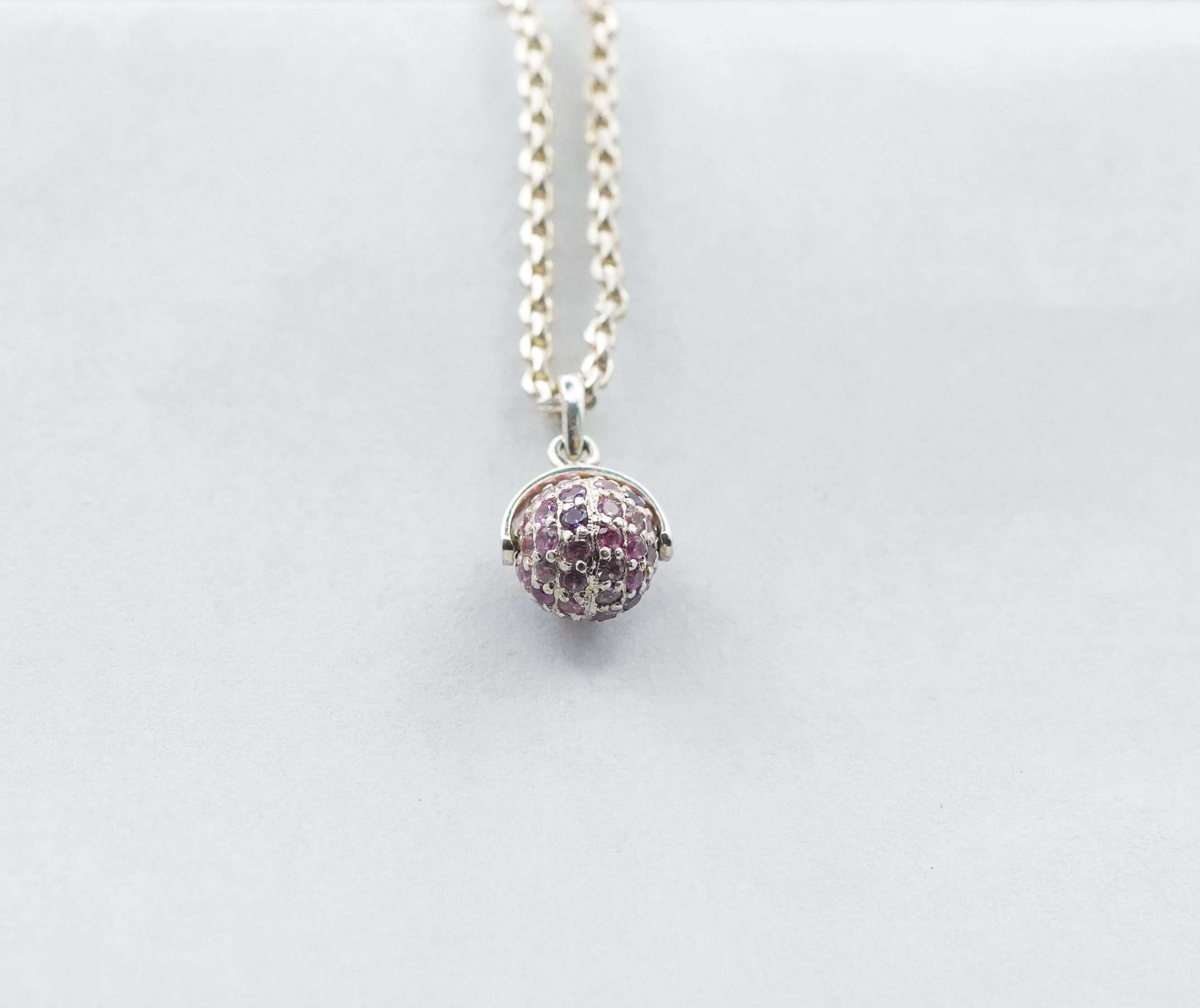 Pink Sapphire Sphere pendant