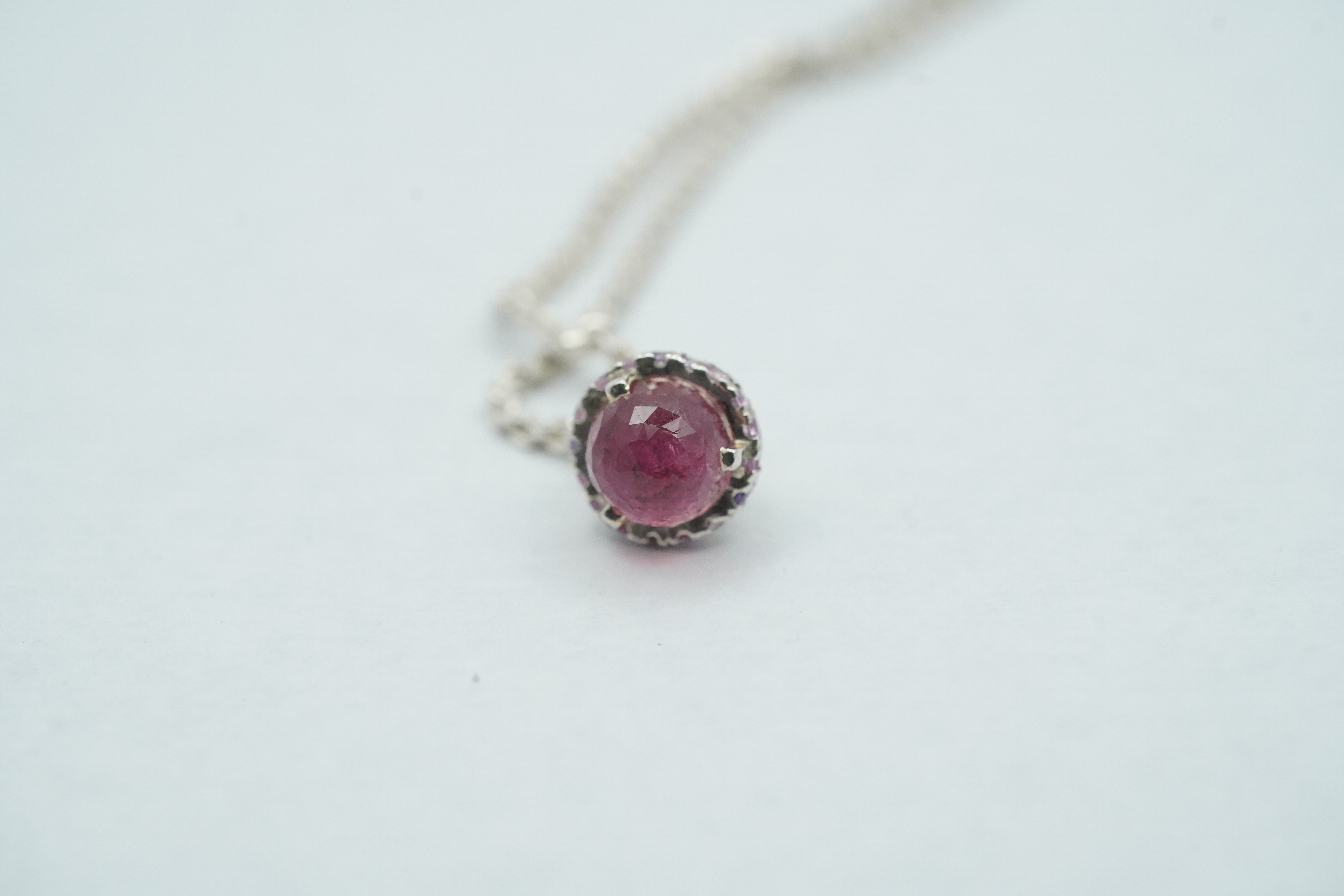 Pink Tourmaline necklace