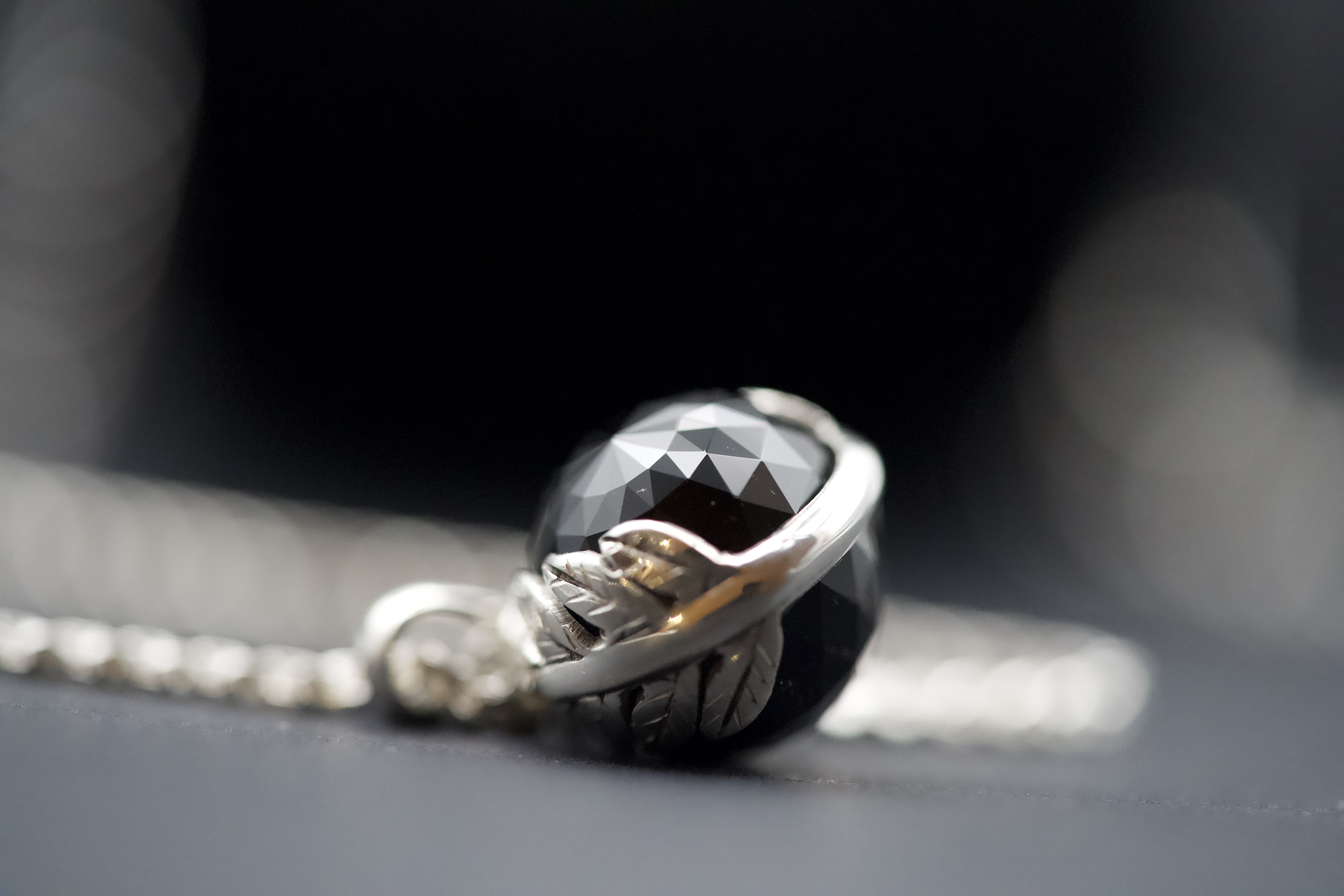 Black Tourmaline | Unisex Necklace 925 Ag