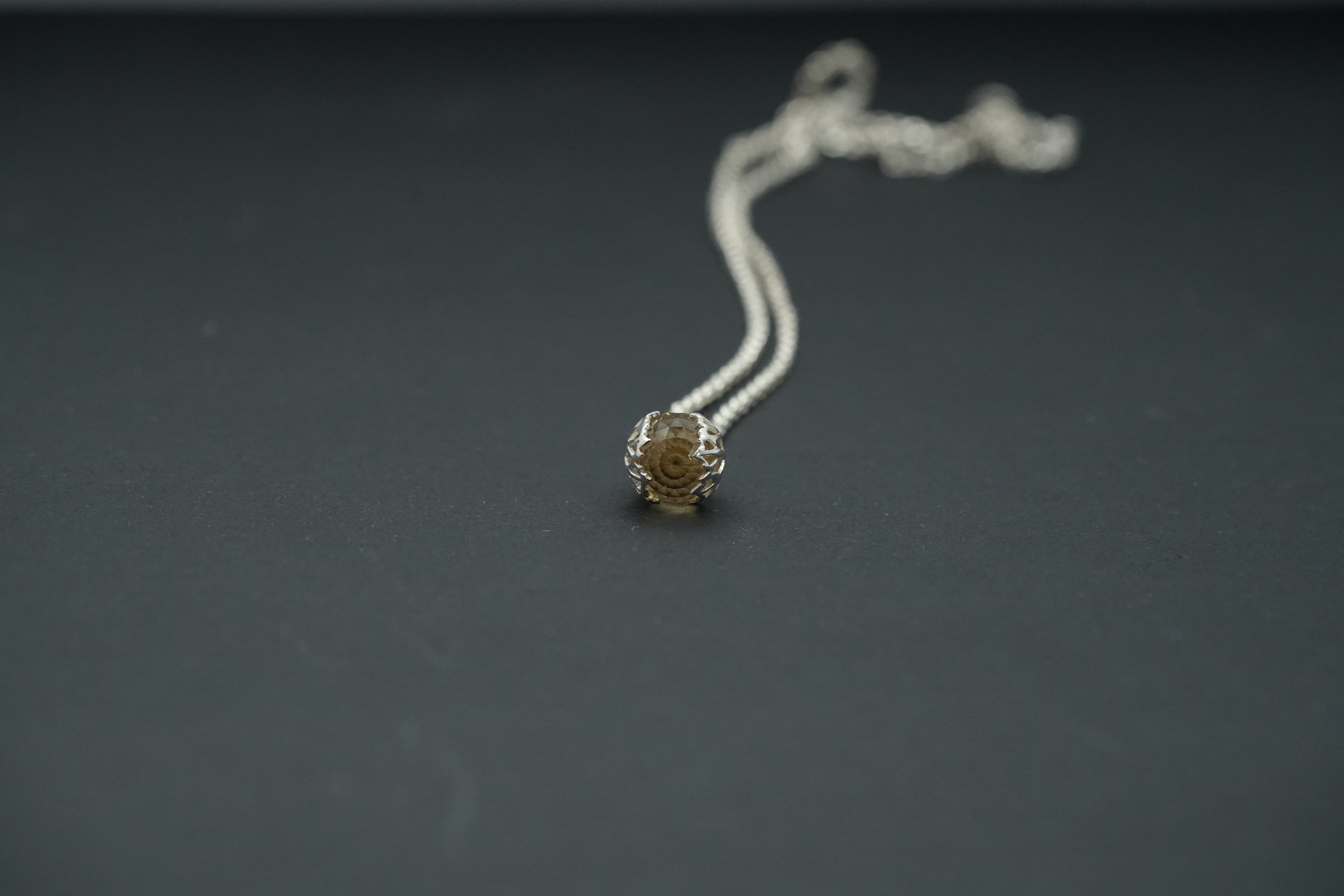 Smoky Quarts | Fine Silver pendant