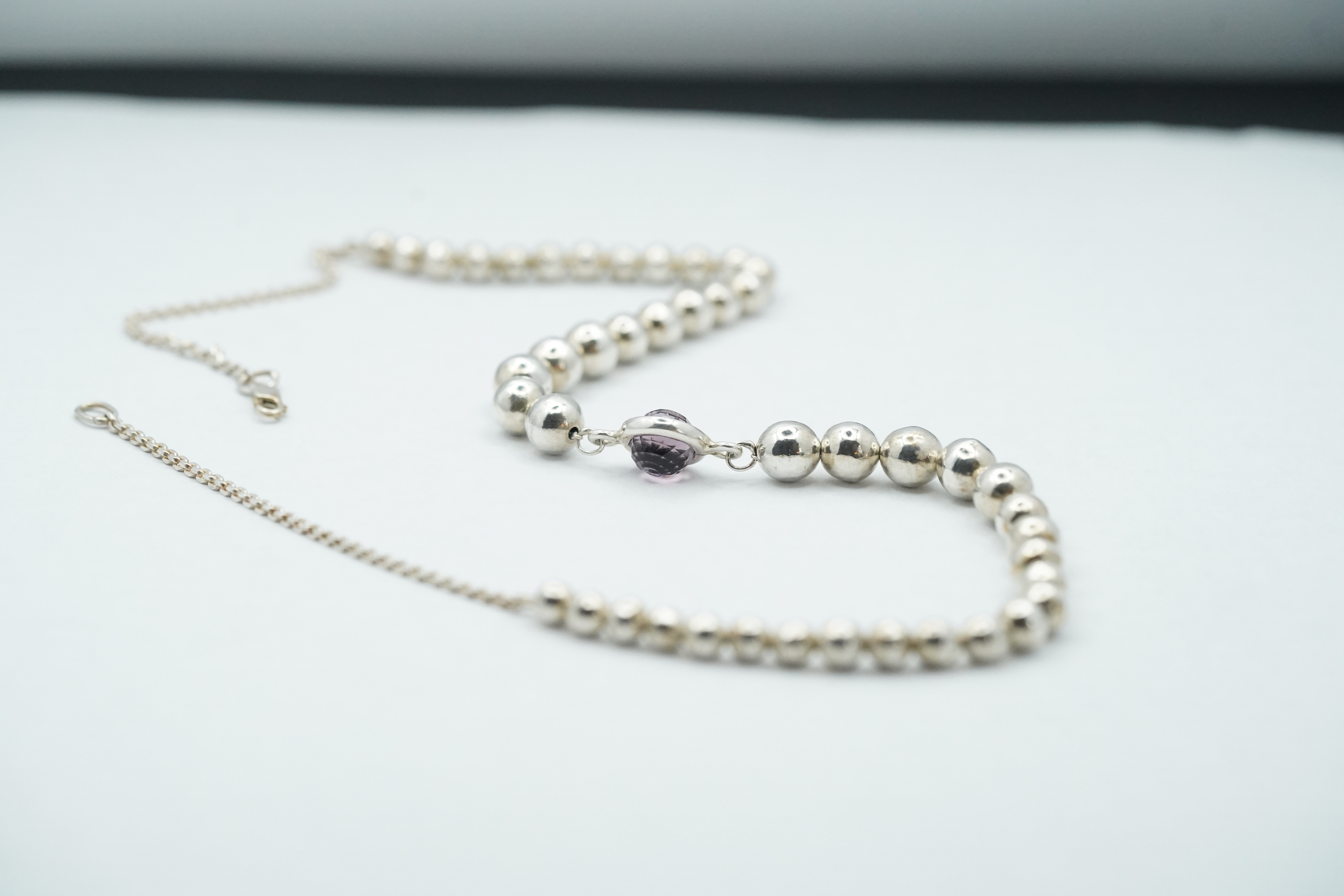 Amethyst Sphere Necklace