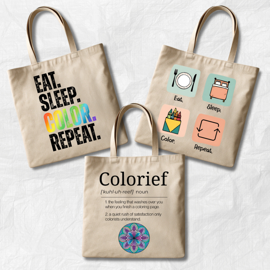 "RELAXING PATTERNS" BOLD & EASY COLORING BOOK BUNDLE