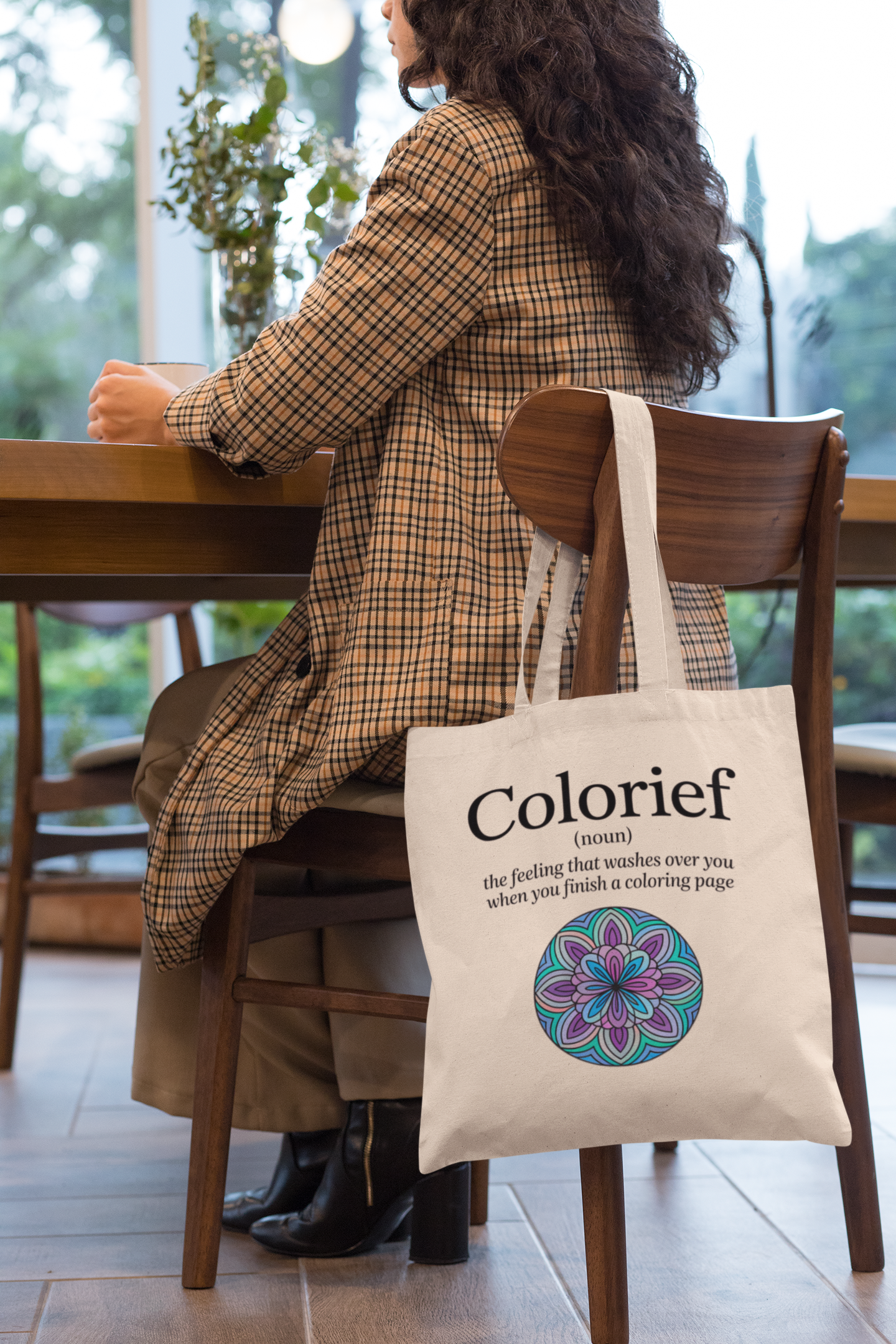 "COLORIEF DEFINITION" CANVAS TOTE BAG