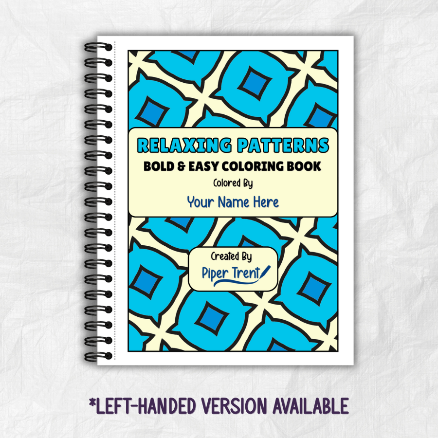 "RELAXING PATTERNS" BOLD & EASY COLORING BOOK BUNDLE