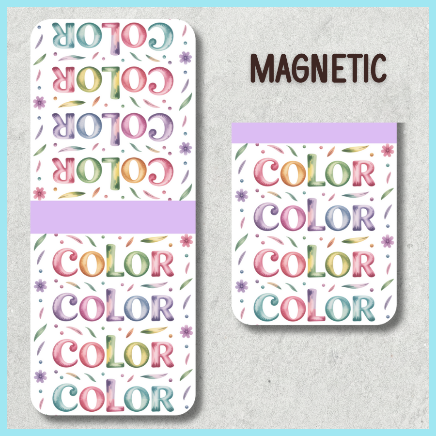 "COLOR" MAGNETIC BOOKMARK