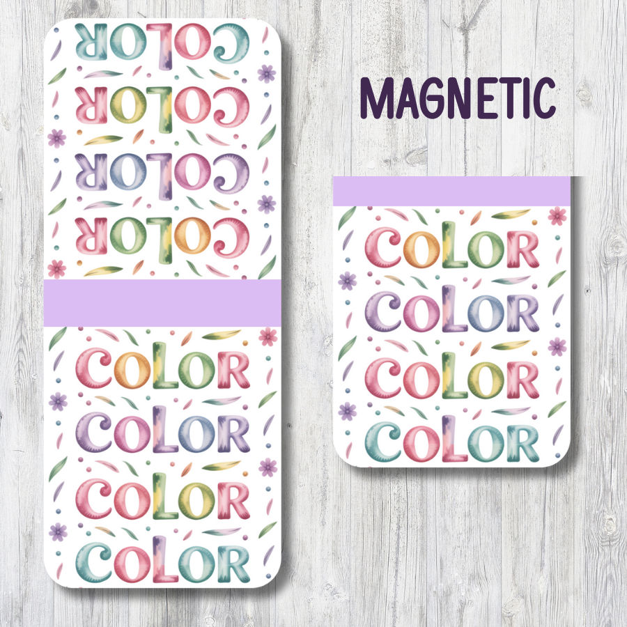 "COLOR" MAGNETIC BOOKMARK