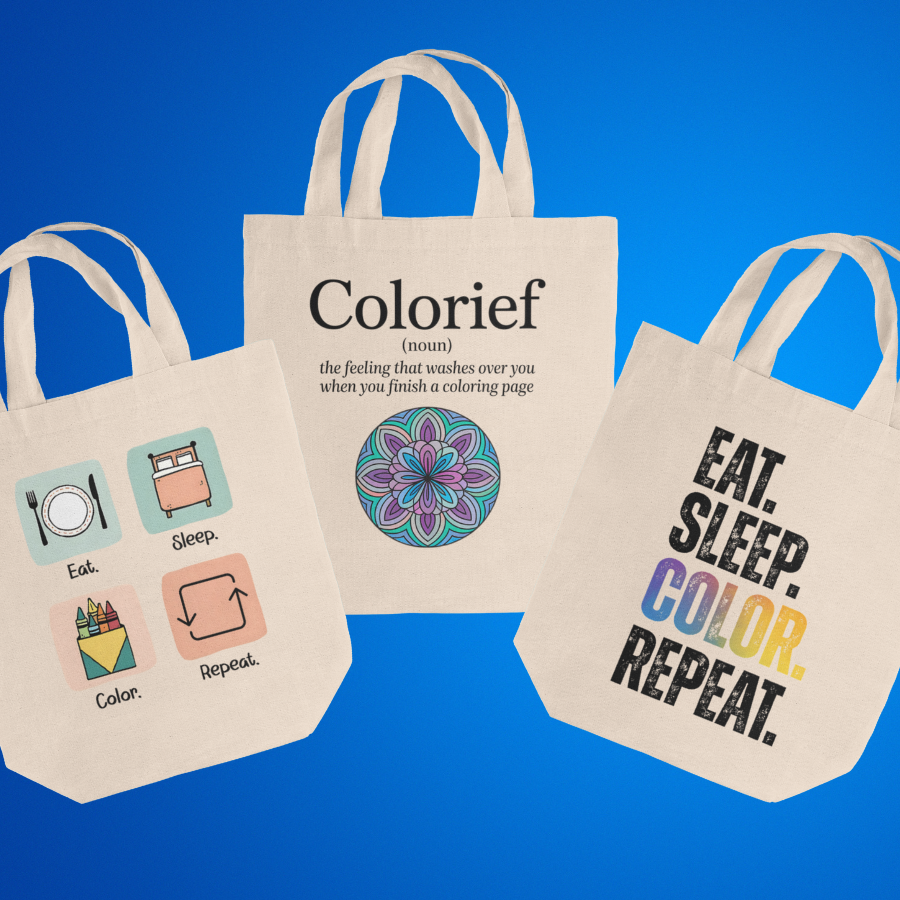 CUSTOM PATTERNS BOLD & EASY COLORING BOOK BUNDLE