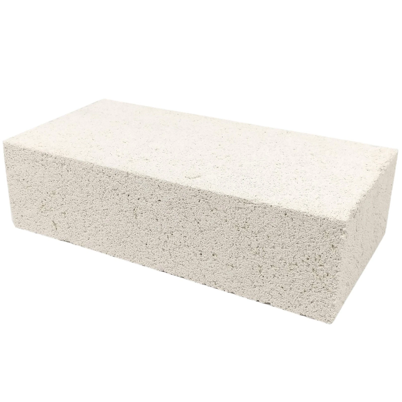 White concrete refractory block