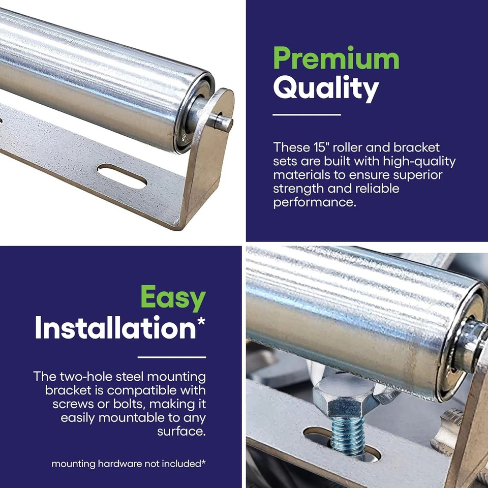 15-inch Roller and Bracket Set