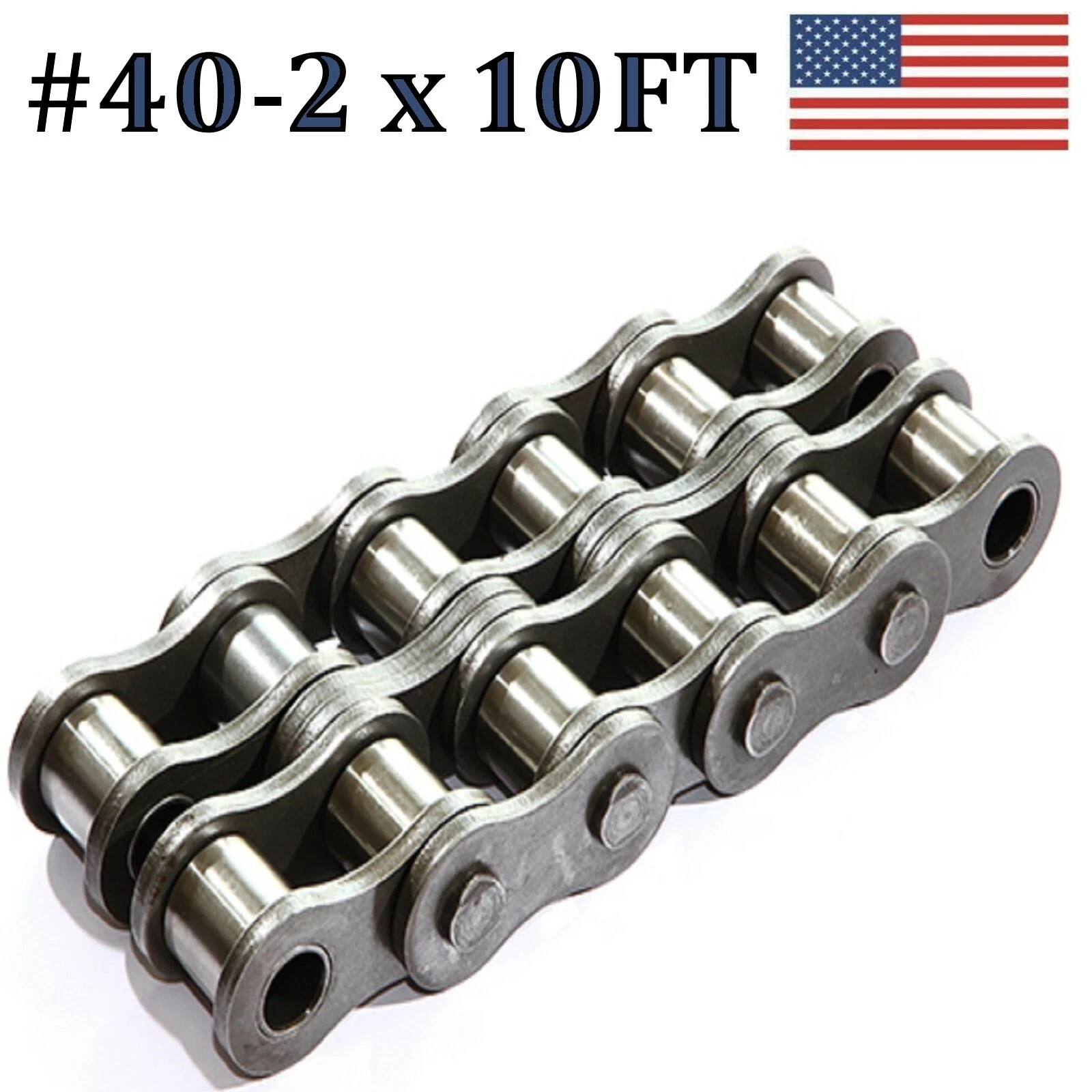 Double Strand Roller Chain #40-2 x 10FT