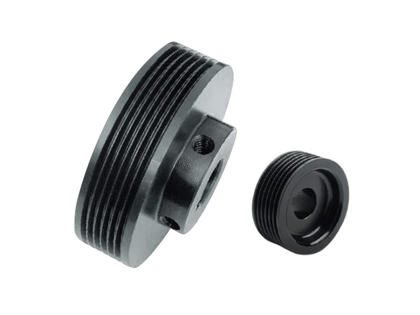 Machined Aluminum Pulley Set