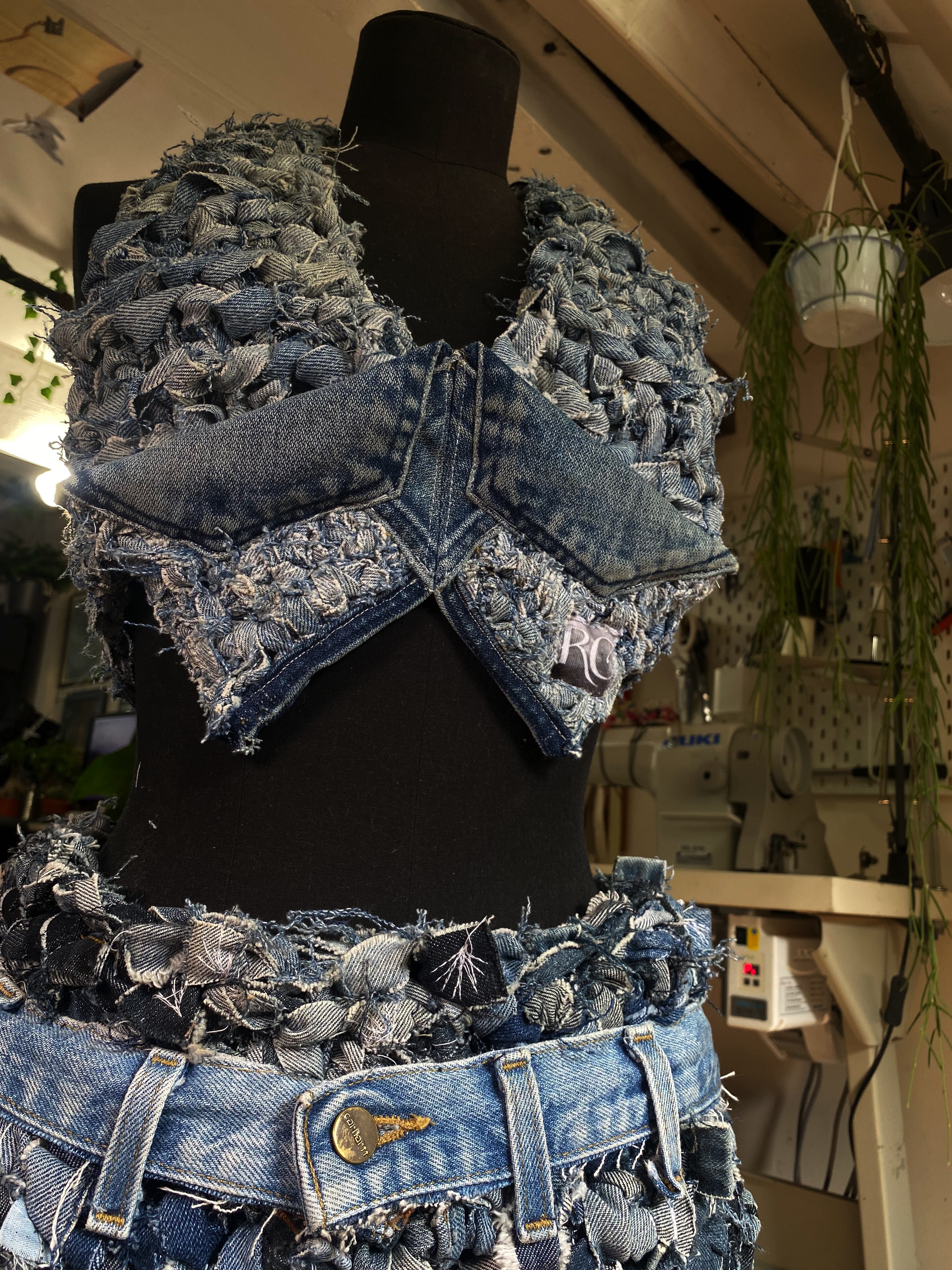 Denim Crochet set