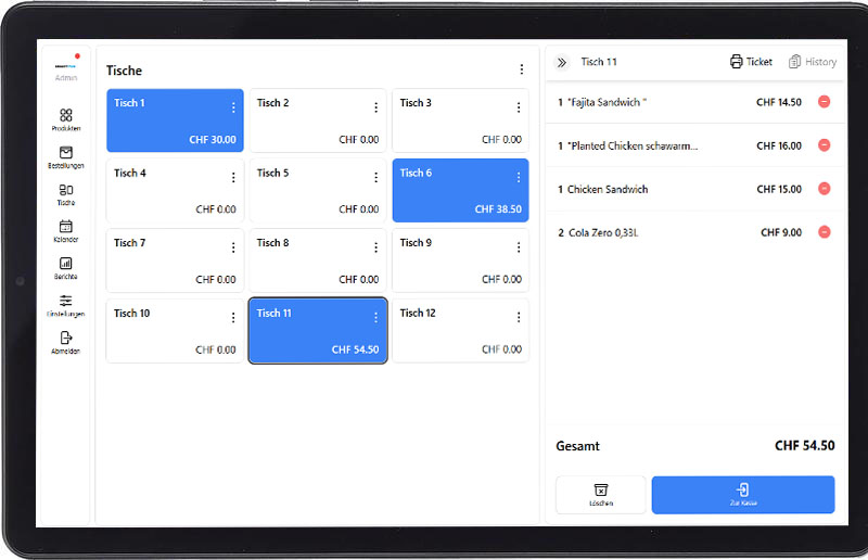 Restaurant Point of Sale Tablet- Android