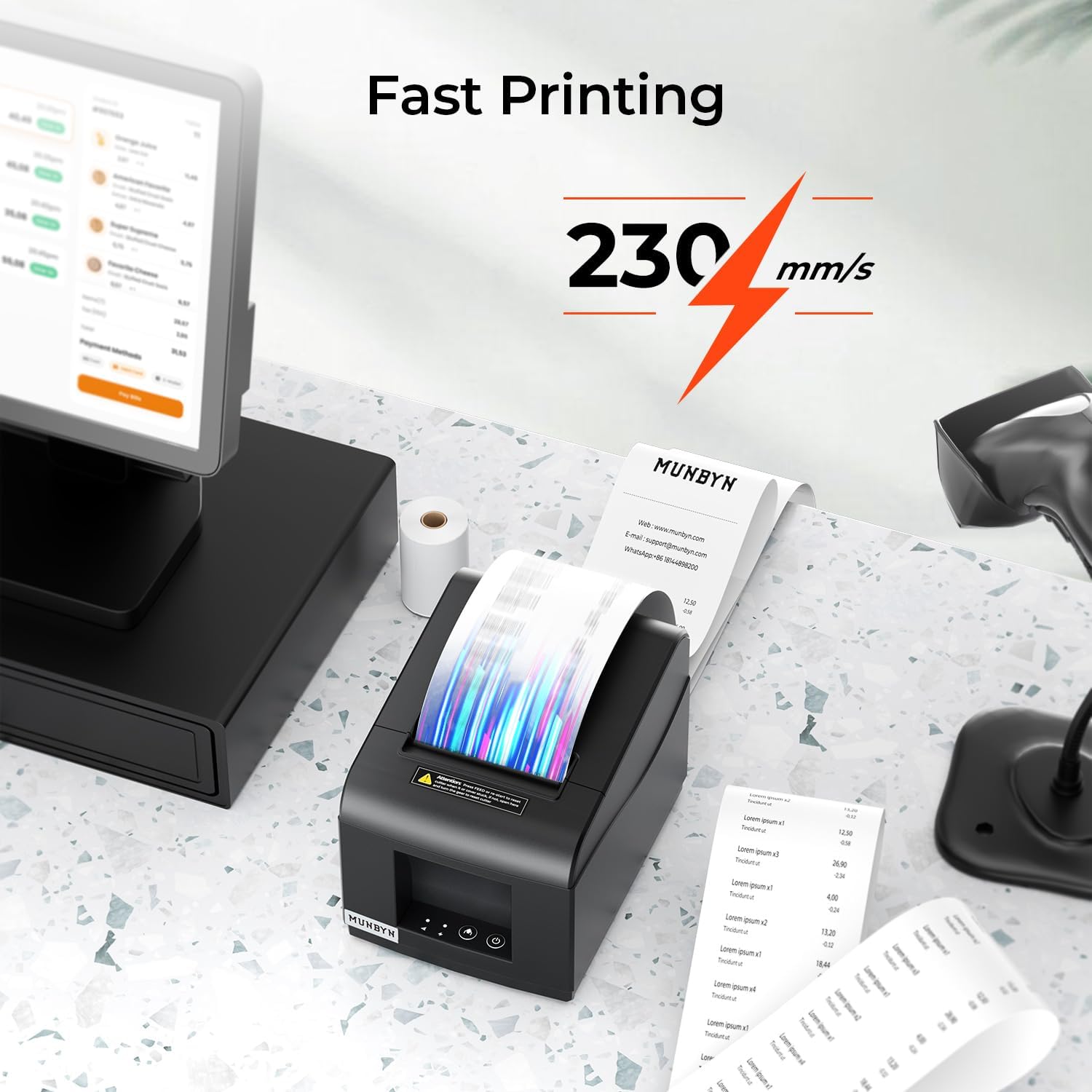 Bondrucker WiFi – Thermischer Belegdrucker