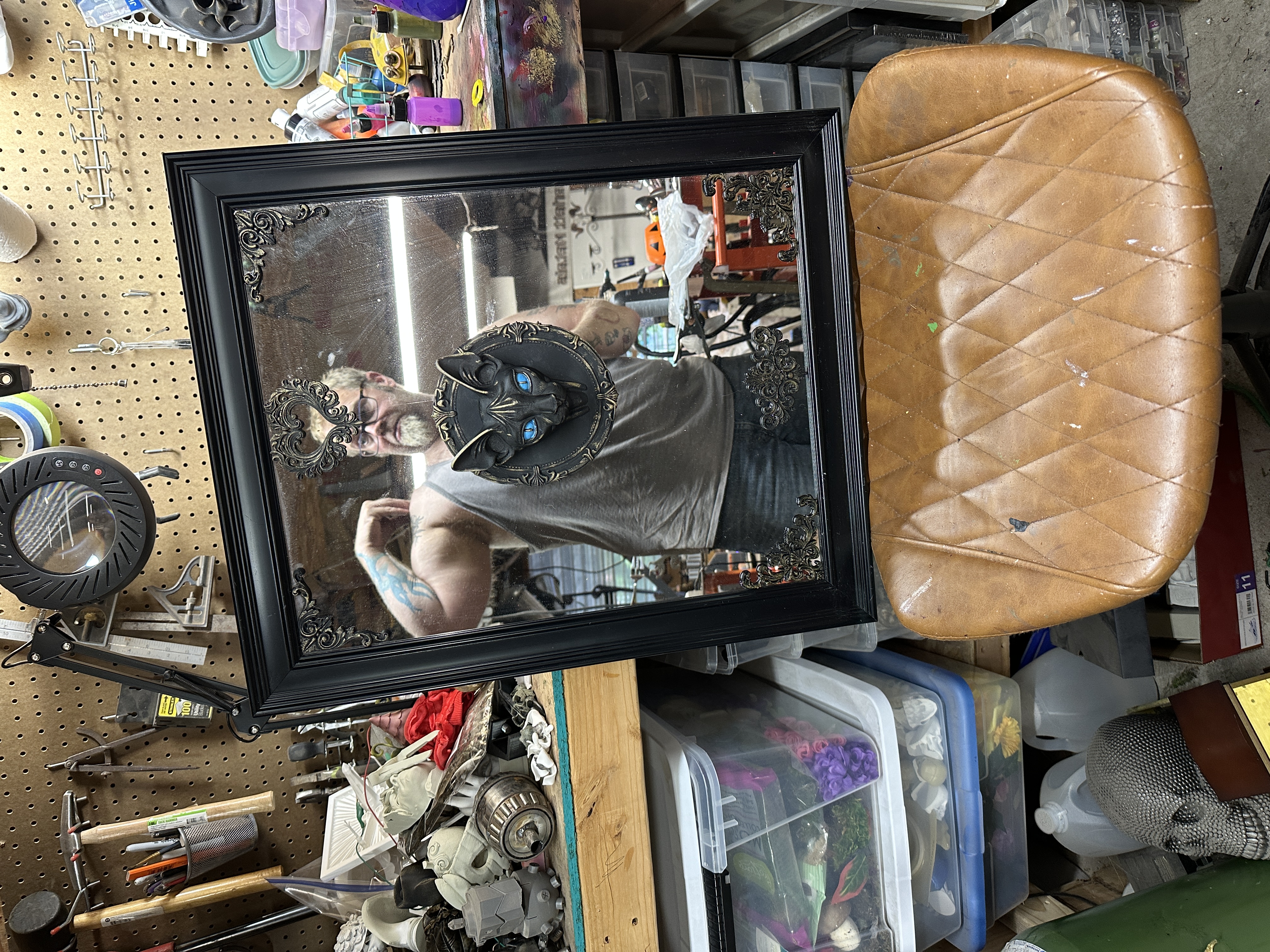 Black Framed Decorative Wall Mirror