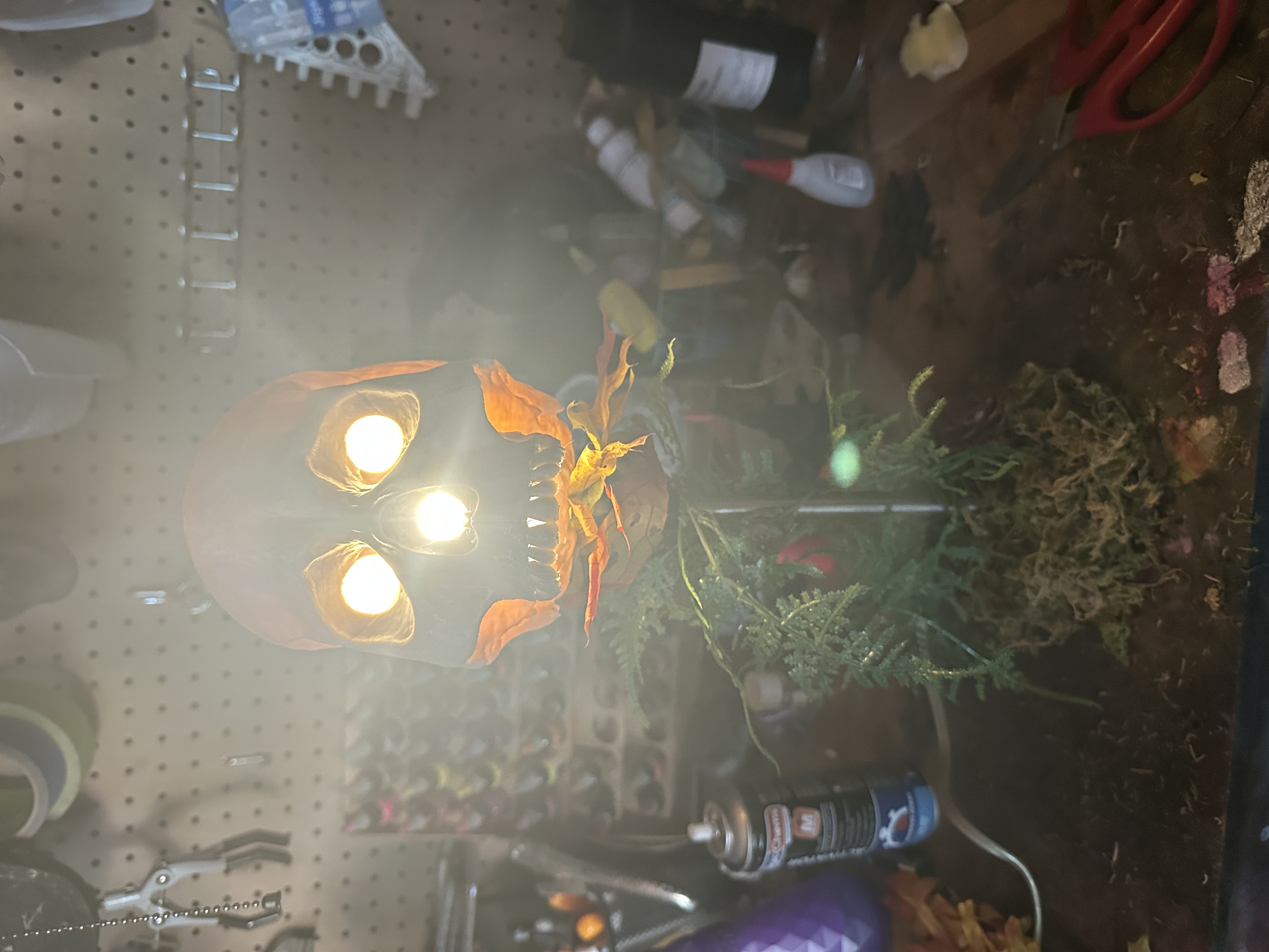 Skull Lantern Planter